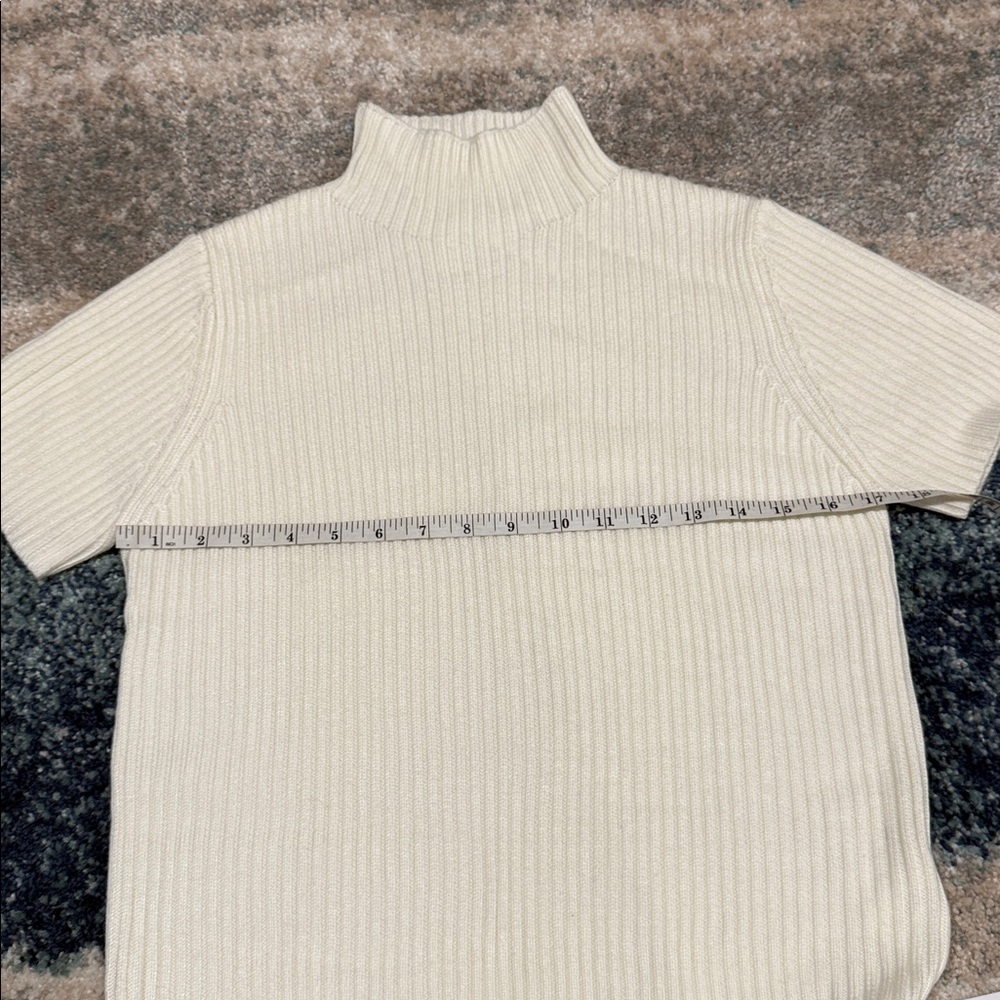 Commense Cream Ribbed Knit Top - Picture 5 of 7